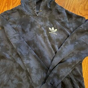 Navy Blue Tie-Dye Adidas Skateboarding Hoodie